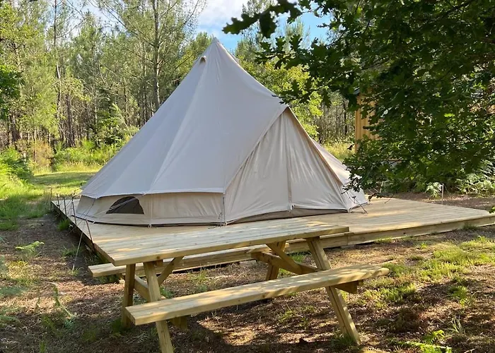 La Kahute - Tente Tipi Au Coeur De La Foret Camping Carcans